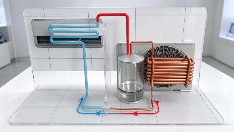 Chemical process unit petrochemical scale models with colored pipeline flow demonstration